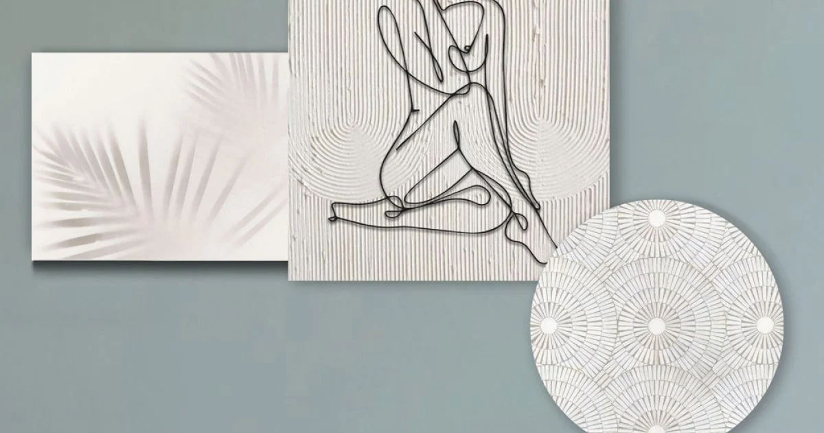 Composizione di 3 Pannelli con la Stilizzazione di Una Donna Made in Italy - Kaori