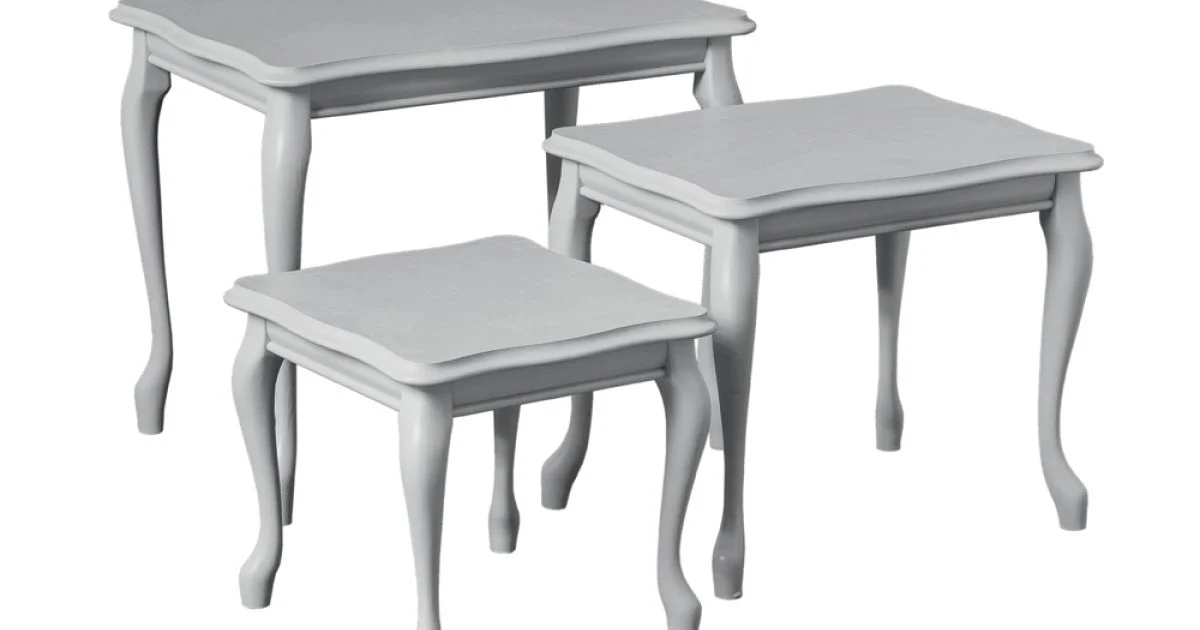 Composizione di 3 Tavolini di Diverse Misure Made in Italy - Mummu