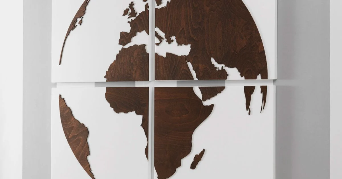 Composizione di 4 Pannelli che Raffigurano il Mondo Made in Italy - Ciro