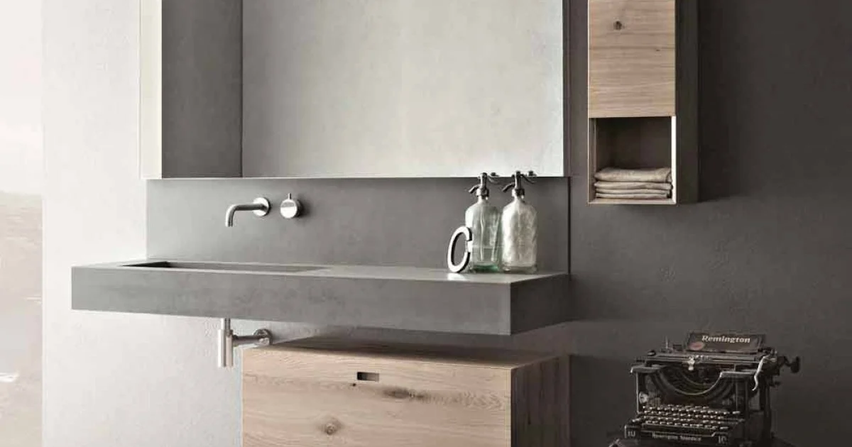Composizione di Design per Bagno Mobili Moderni Sospesi Made in Italy - Farart2