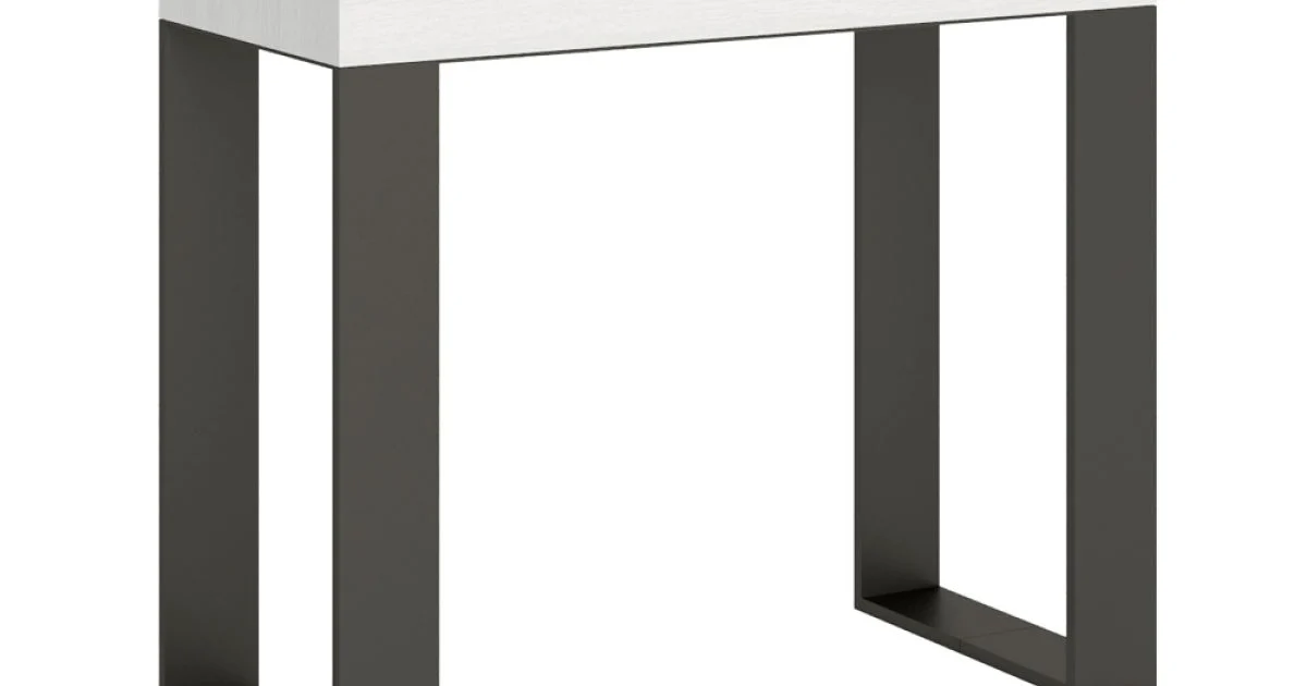 Consolle Allungabile Fino a 300 cm con Telaio Antracite Made in Italy - Gigante