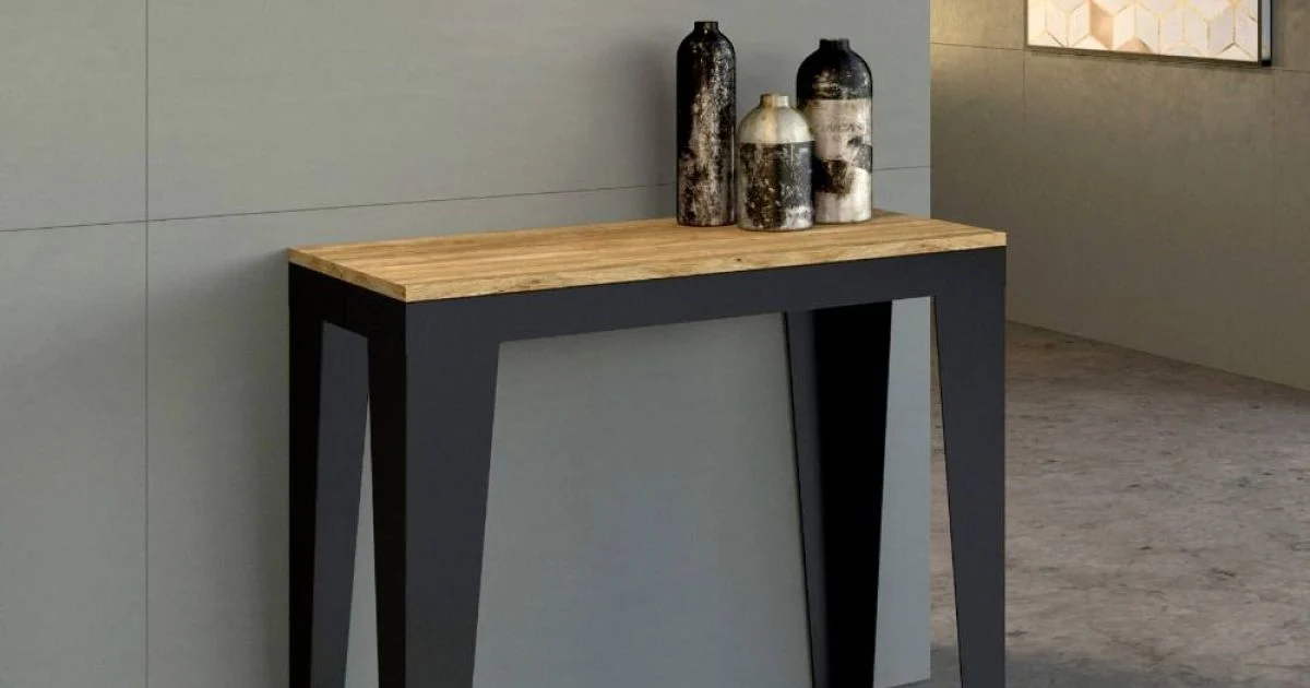 Consolle Allungabile Fino a 300 cm in Microparticelle di Legno Made in Italy – Flamber