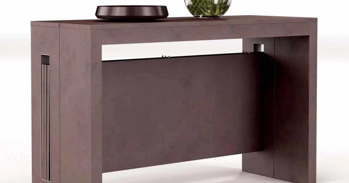 Consolle allungabile in nobilitato con allunghe integrate Ussana