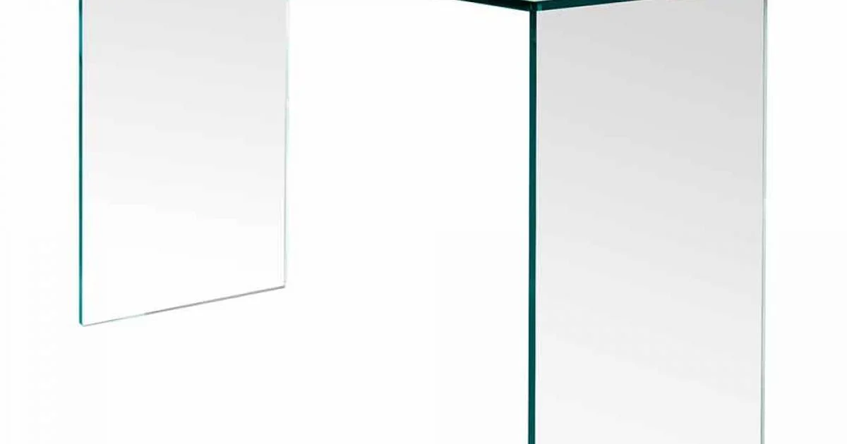 Consolle in Vetro Extrachiaro Design Minimale Made in Italy 2 Dimensioni - Selex