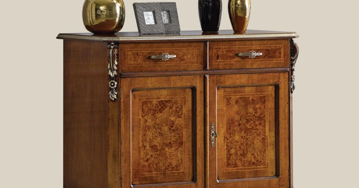 Credenza Classica 2 Ante e 2 Cassetti in Legno Made in Italy - Cheverny