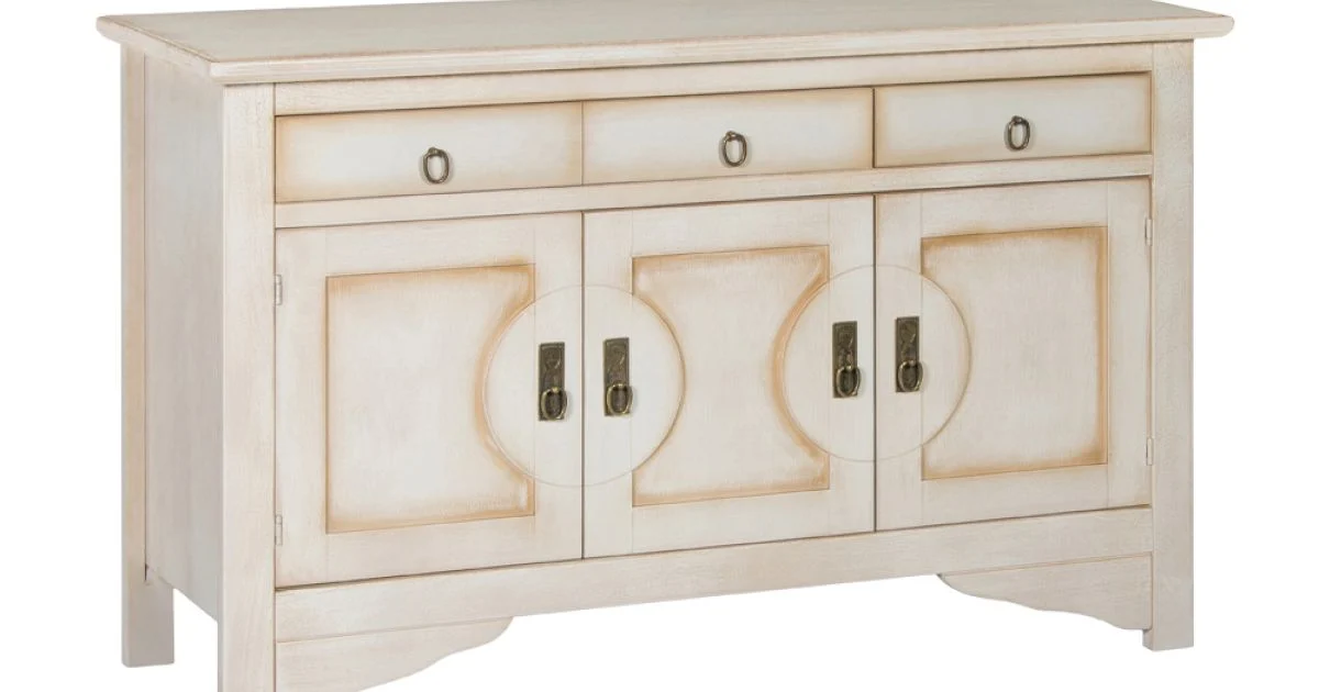 Credenza con 3 Ante e 3 Cassetti in Diverse Finiture Made in Italy - Ganesha