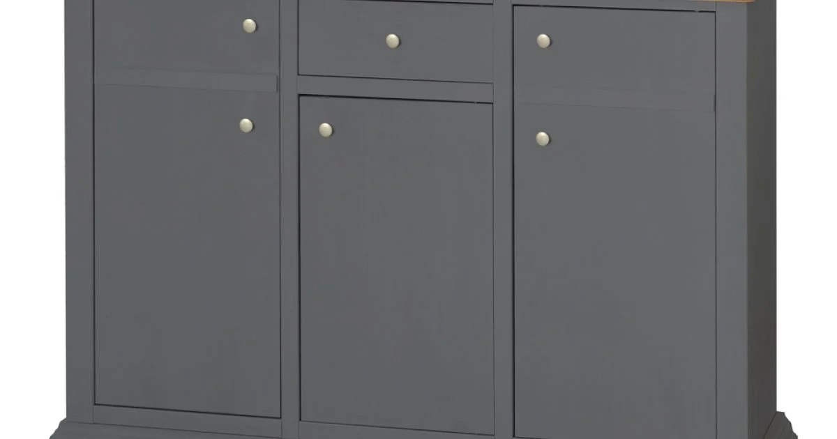 Credenza con Struttura in Particelle di Legno Impiallacciato Made in Italy - Odino
