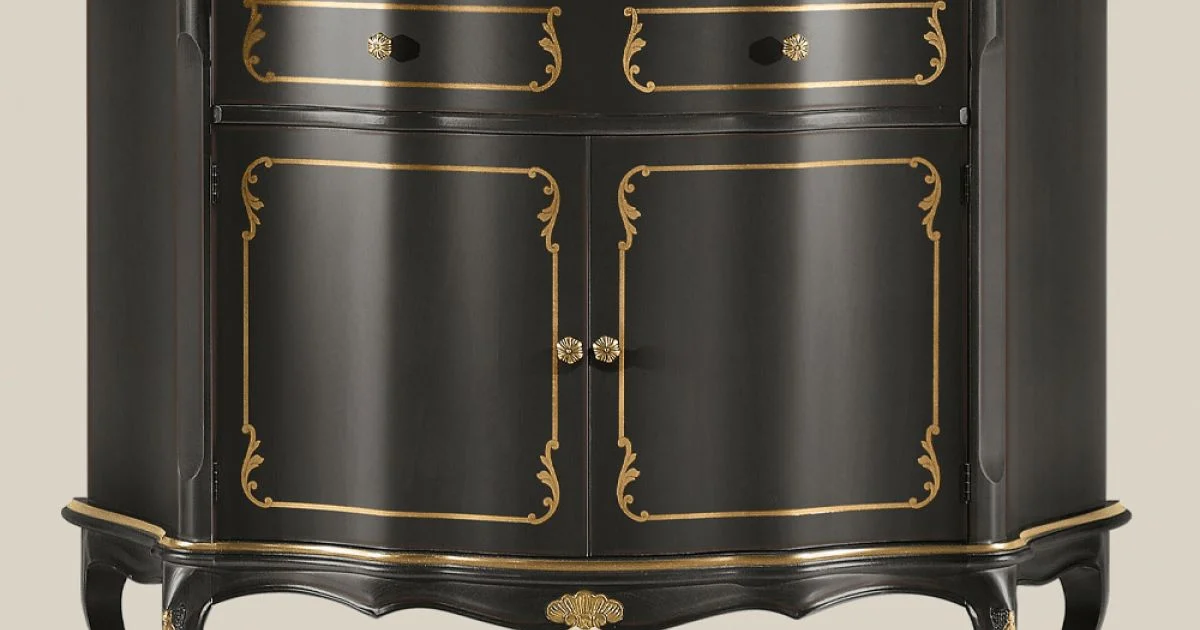Credenza di Lusso con 2 Ante e 1 Cassetto in Legno Made in Italy - Leonor
