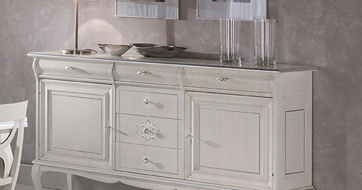 Credenza di Lusso da Soggiorno in Legno Classica Made in Italy - Helisa