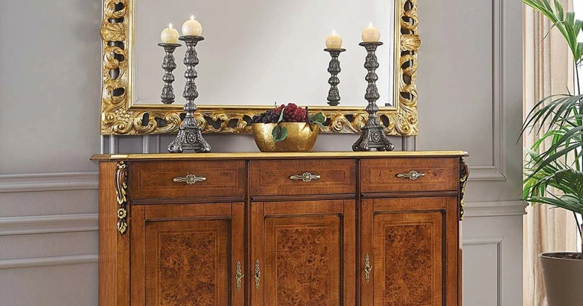 Credenza di Lusso in Legno con Ante e Cassetti Made in Italy - Cheverny