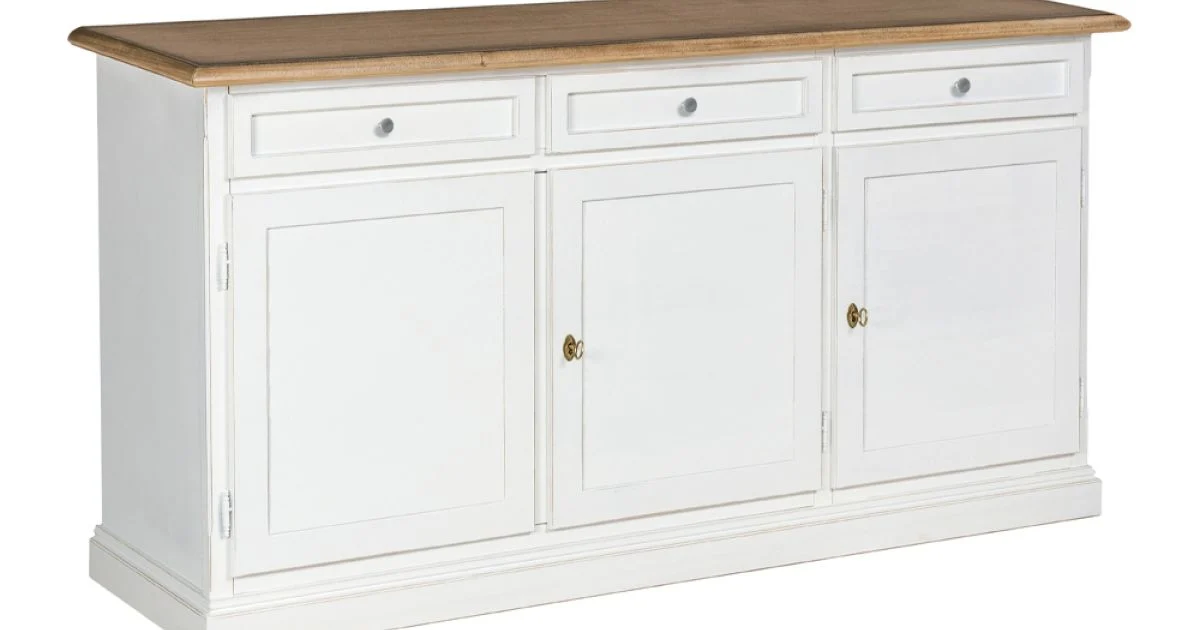 Credenza in Legno con 3 Cassetti e 3 Ante Made in Italy - Uller