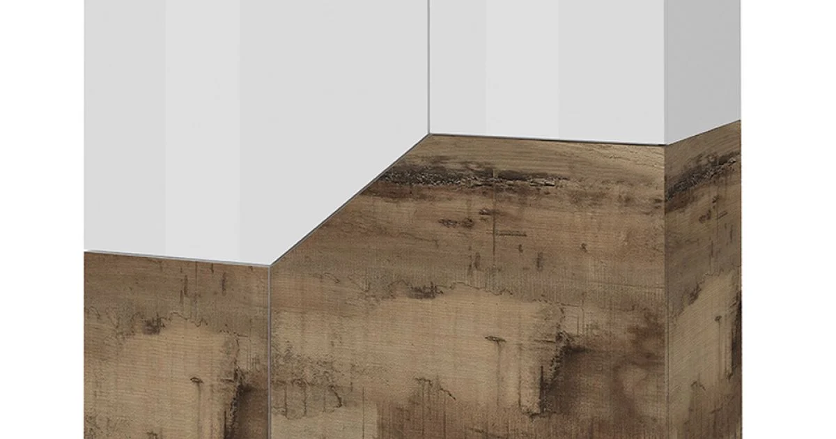 Credenza in Legno Nobilitato 3 Vani e 2 Mensole Made in Italy - Alyssa