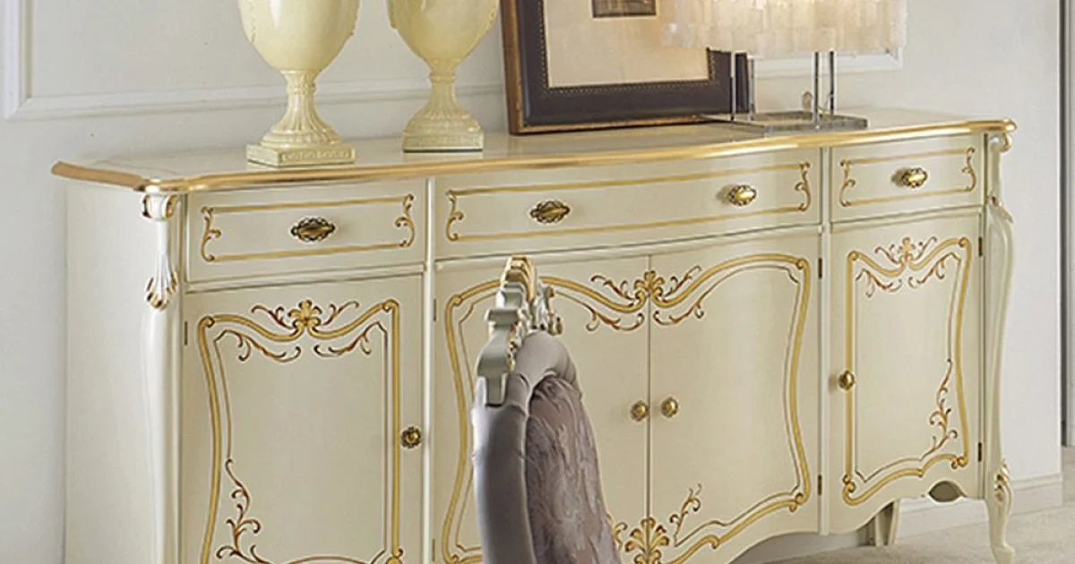 Credenza Soggiorno di Lusso in Legno Classica Made in Italy - Caligola