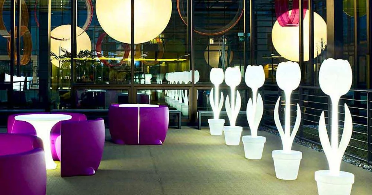 Decorazione d'Arredo Luminosa per Interni di Design, 2 Pezzi - Tulip by Myyour