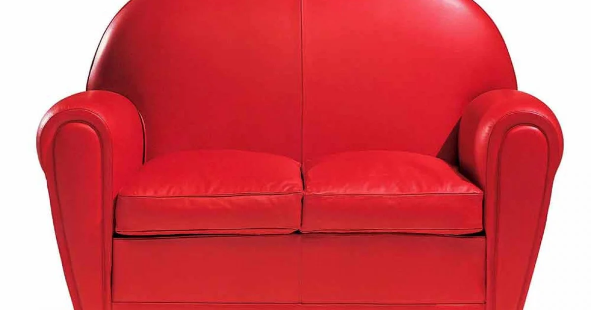 Divano 2 Posti Rivestito in Pelle con Piedini Laccati Made in Italy - Pegolo