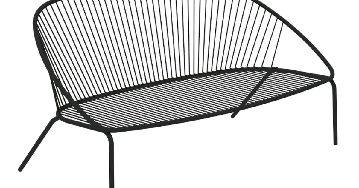 Divano da Giardino Impilabile in Acciaio Zincato Made in Italy – Sansa