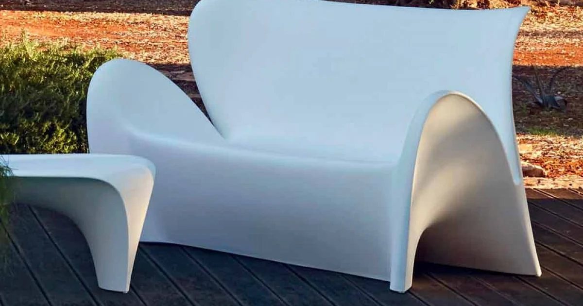 Divano da Salotto Esterno o Interno Design Colorato in Plastica - Lily by Myyour