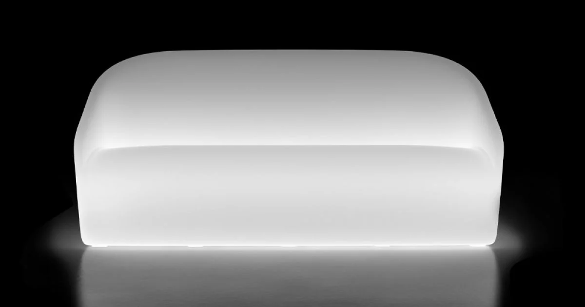 Divano Luminoso da Giardino in Polietilene con LED Made in Italy - Luglio