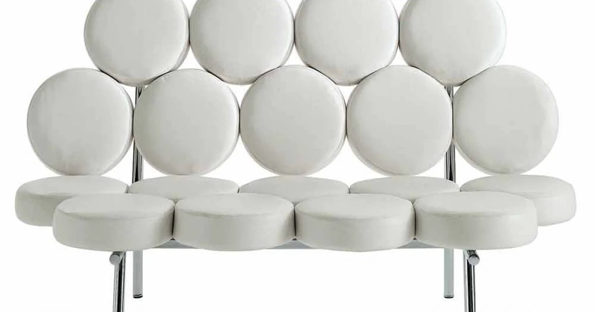 Divano Moderno in Pelle con Struttura in Acciaio Made in Italy di Lusso - Arthur
