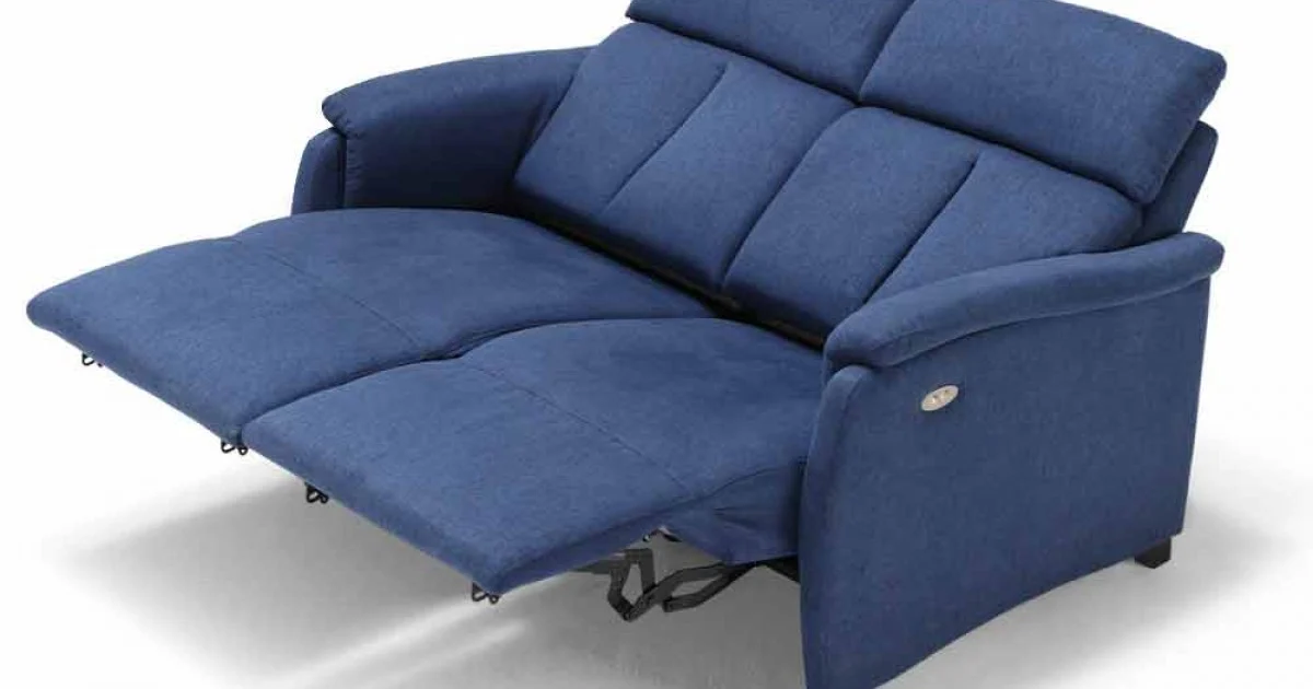 Divano relax elettrico 2posti,2 sedute elettriche Gelso,design moderno