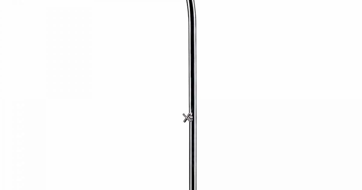 Doccia da Esterno con Rubinetto a Vitone in Acciaio Inox Made in Italy - Yuki