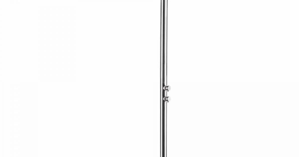 Doccia da Giardino Cromata in Acciaio Inox con Lavapiedi Made in Italy - Marlen