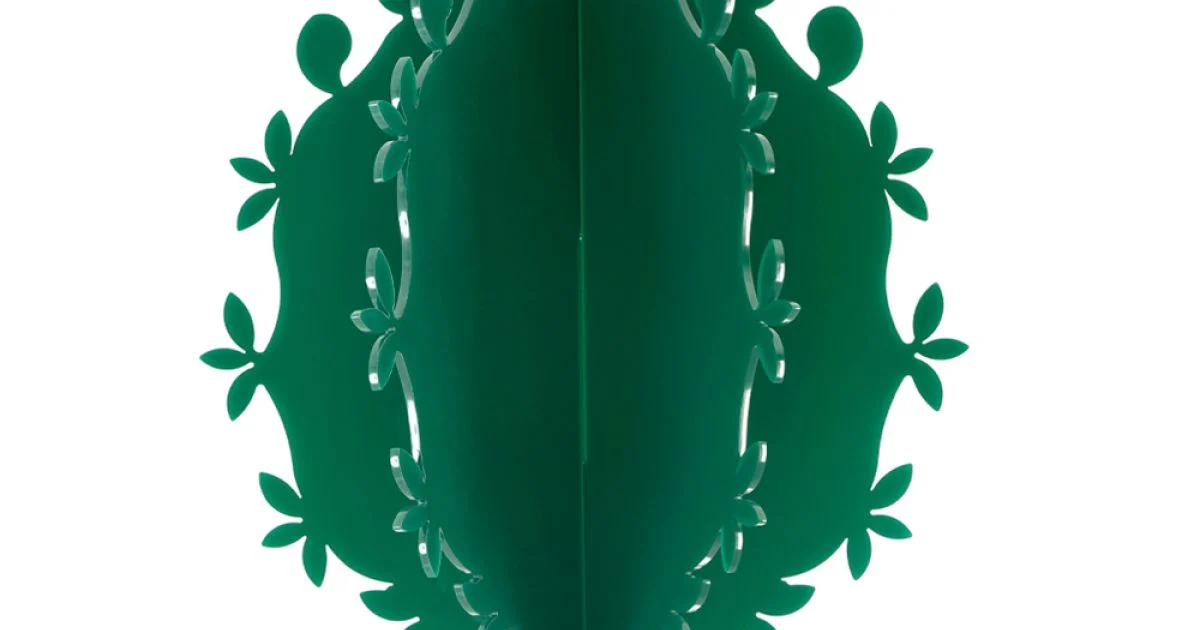 Elemento Decorativo in Plexiglass a Forma di Cactus Made in Italy - Woody
