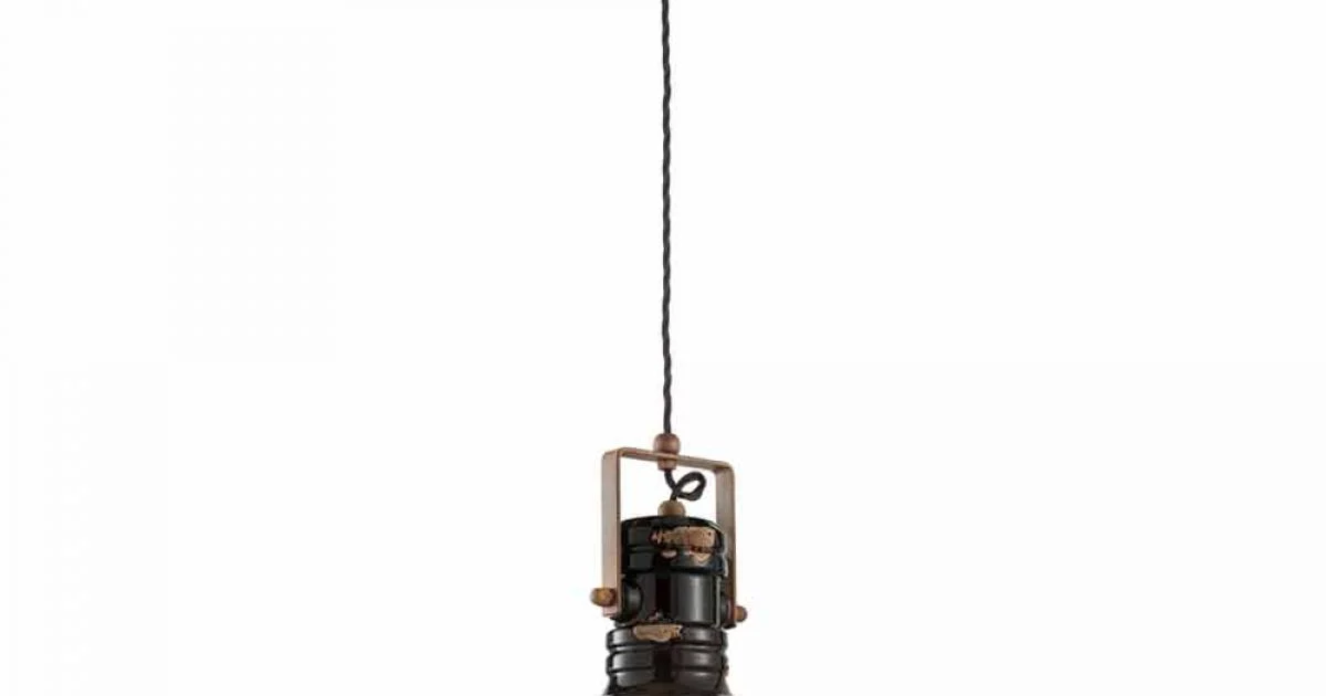 Faretto a sospensione design vintage in ceramica artigianale Carrie