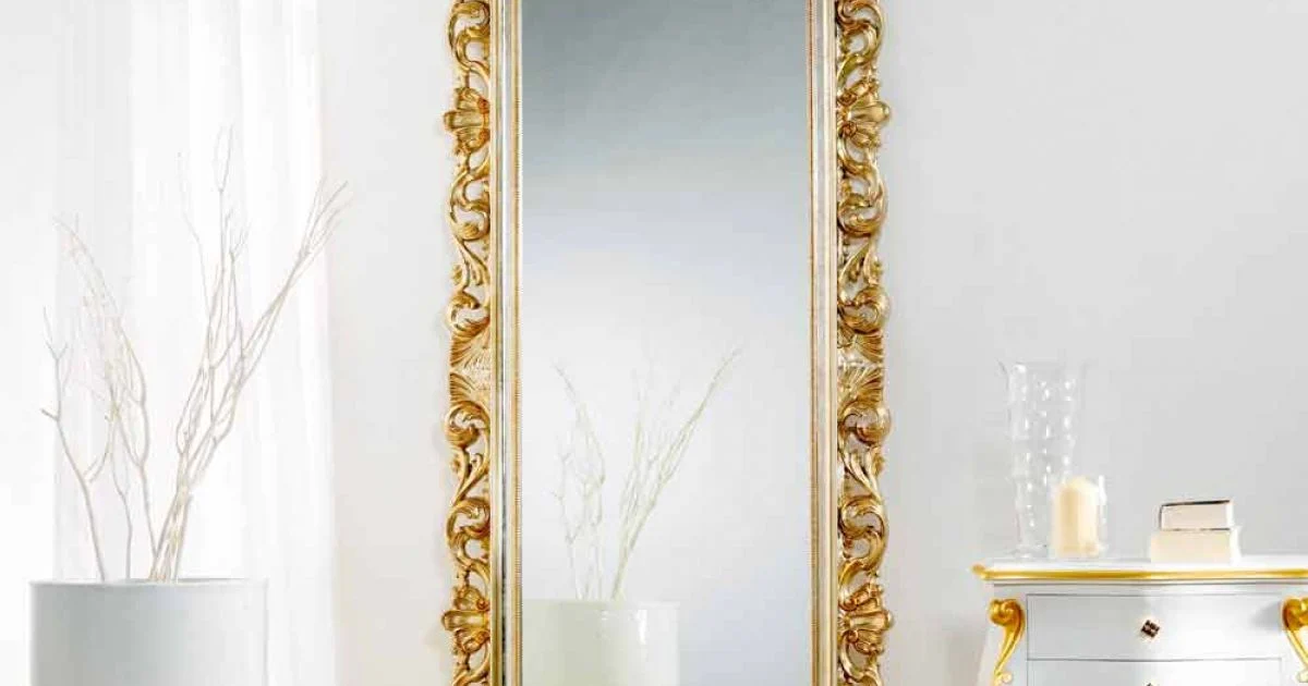 Grande specchiera da terra / muro dal design classico Tiara, 86x220 cm