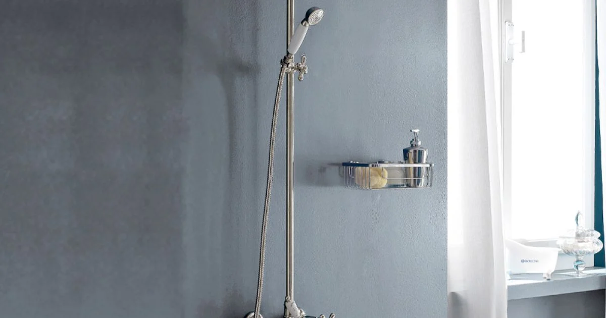Gruppo Doccia Classico Duplex in Ottone con Soffione 3 Misure - Ercolina