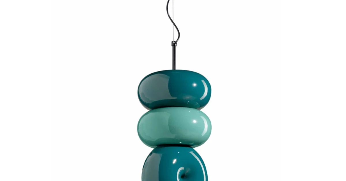 Lampada a 3 Elementi in Ceramica di Diverse Forme Made in Italy - Bumbum