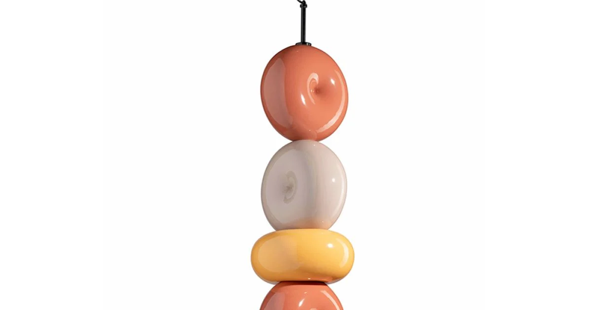 Lampada a 4 Elementi in Ceramica di Diverse Forme Made in Italy - Bumbum