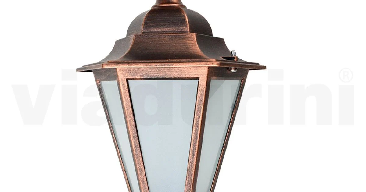 Lampada a Soffitto da Giardino in Vetro e 5 Finiture di Alluminio - Pinako