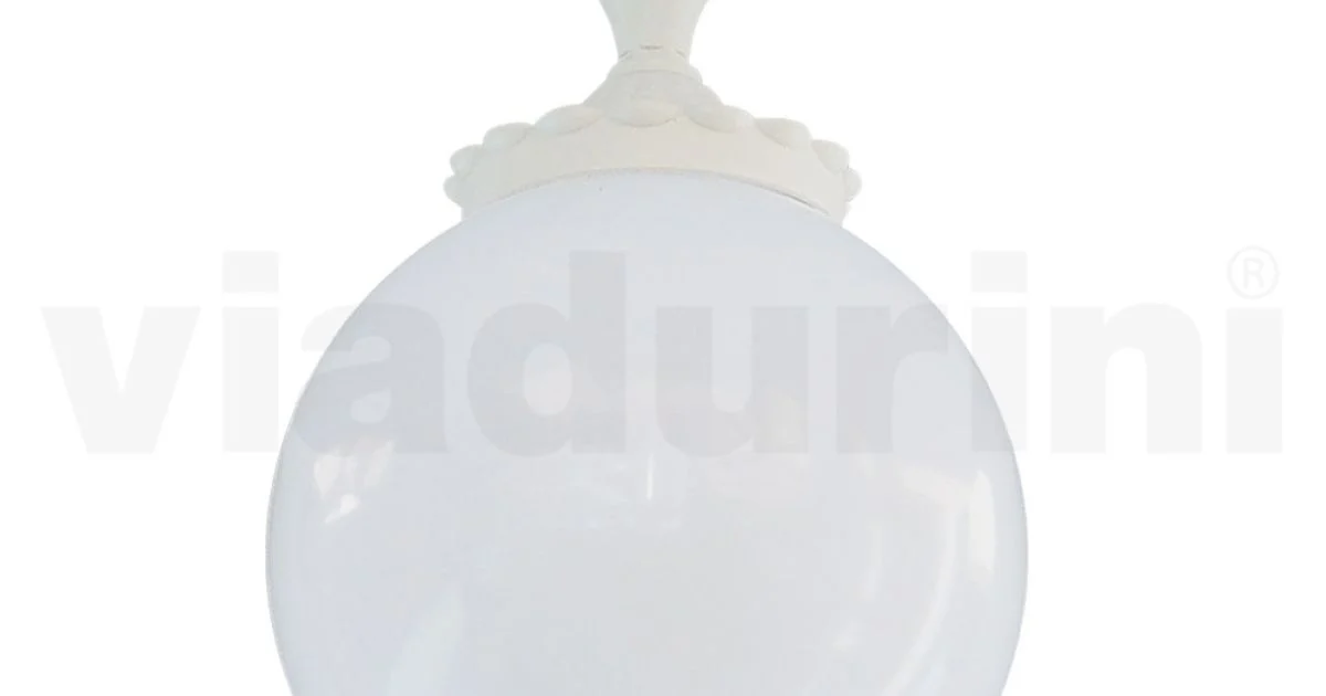 Lampada a Soffitto in Acrilico Opale e Struttura in Alluminio Bianco - Trovabianco
