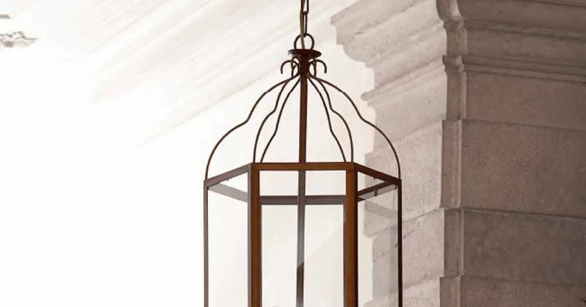 Lampada a sospensione a 3 luci in ottone e vetro Turandot di Aldo Bernardi
