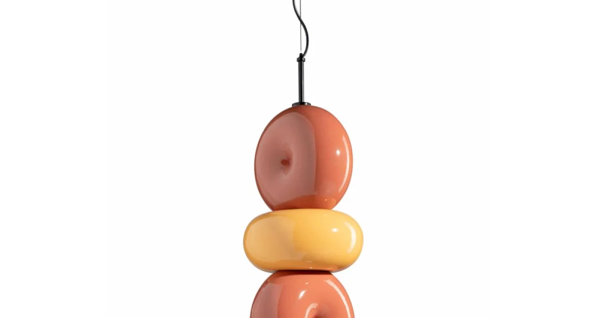 Lampada a Sospensione con 3 Elementi di Diverse Forme Made in Italy - Bumbum