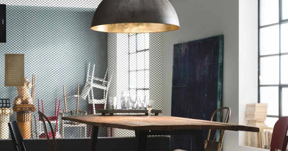 Lampada a sospensione design rustico Ø60 cm Galileo Il Fanale, made in Italy