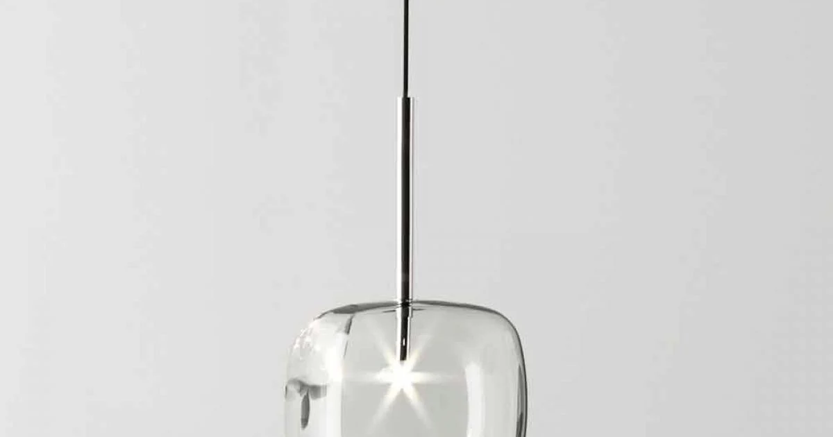 Lampada a Sospensione di Design in Metallo e Vetro Made in Italy - Donatina