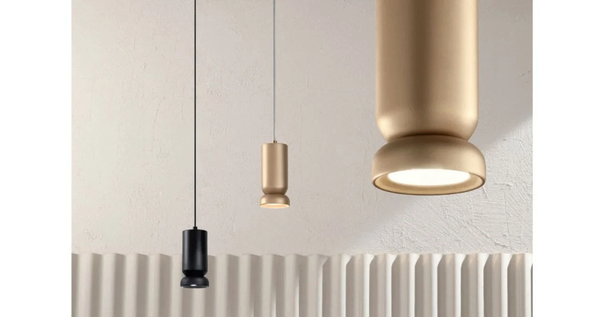 Lampada a Sospensione in Alluminio Verniciato a Polvere e Cavo Regolabile - Buxus