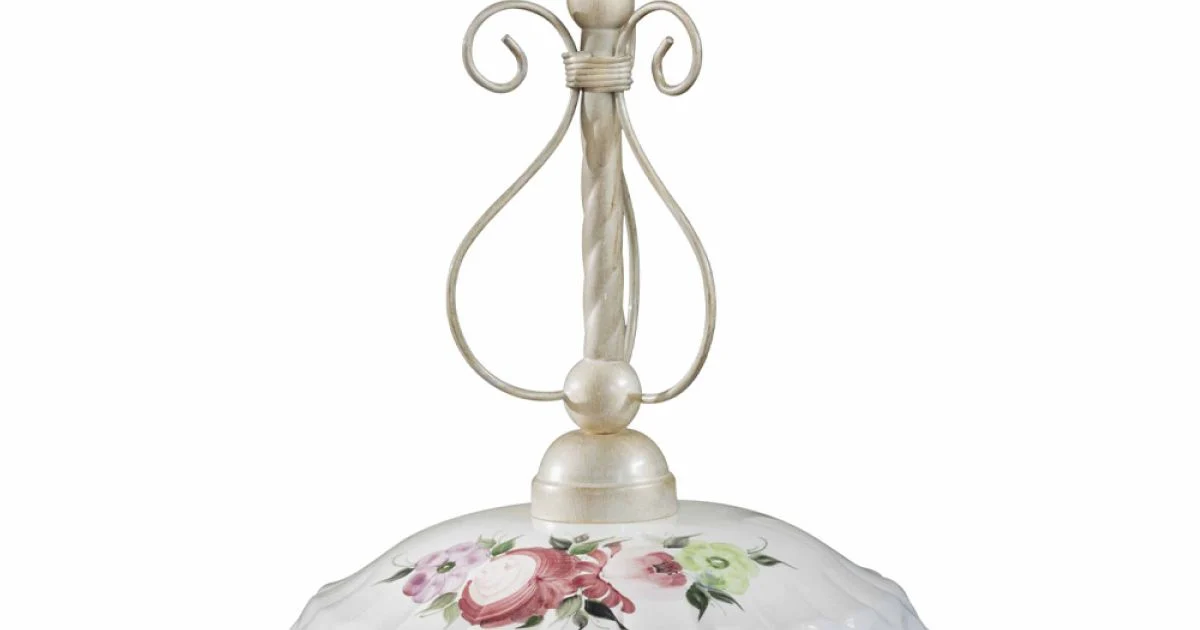 Lampada a Sospensione in Ceramica Artigianale con Passanastri - Napoli