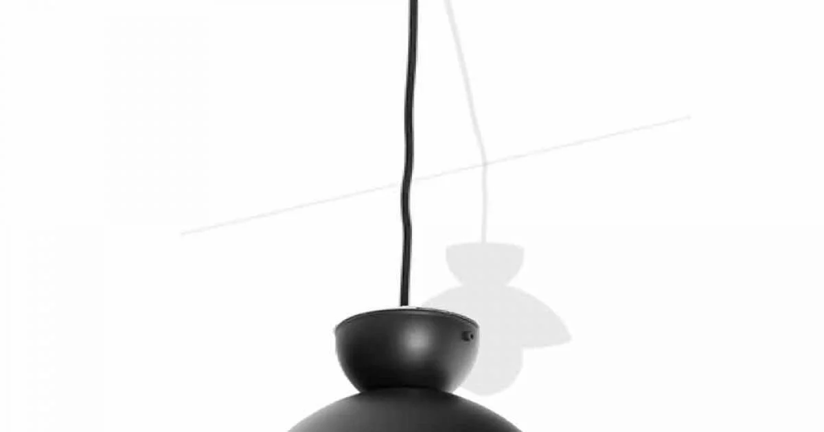 Lampada a Sospensione in Metallo con Dettaglio Oro Moderna Made in Italy - Valta