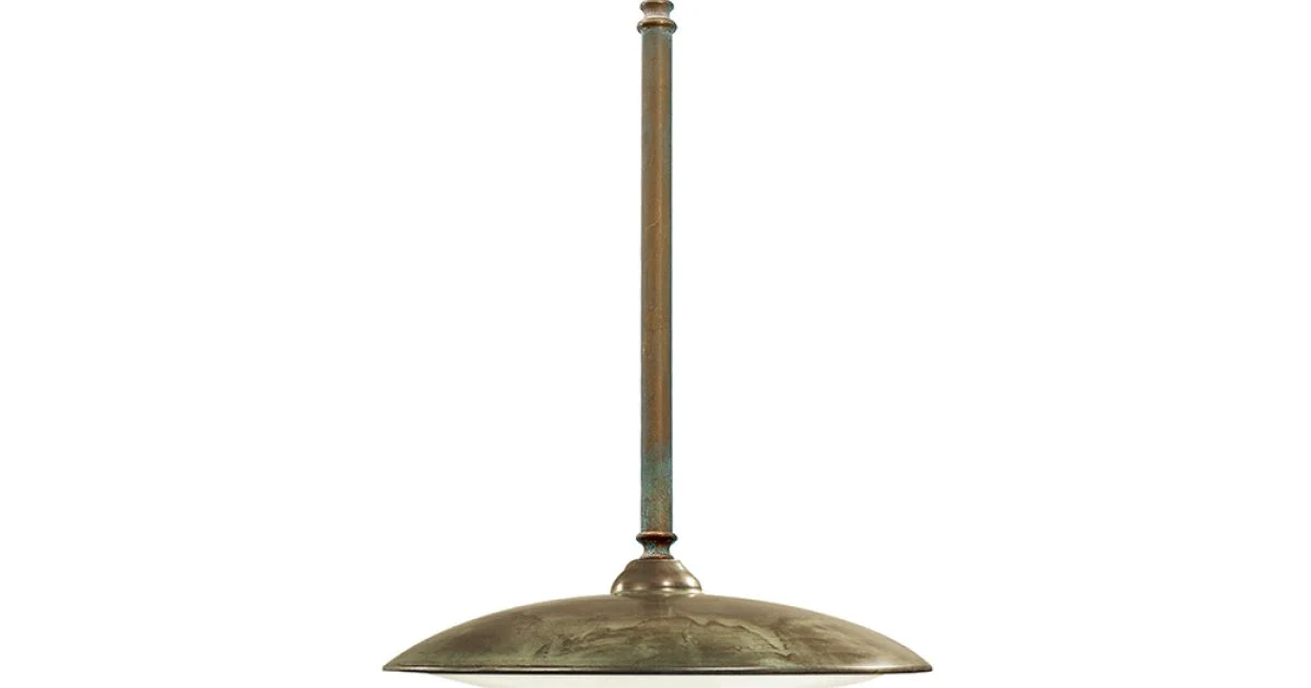 Lampada a Sospensione in Ottone, Vetro e IP44 Made in Italy - Drago