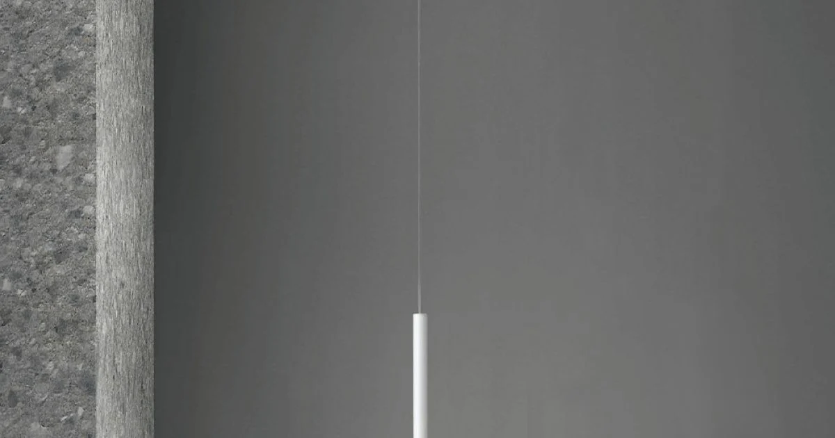 Lampada a Sospensione Moderna con Luce LED in Metallo Verniciato - Larice