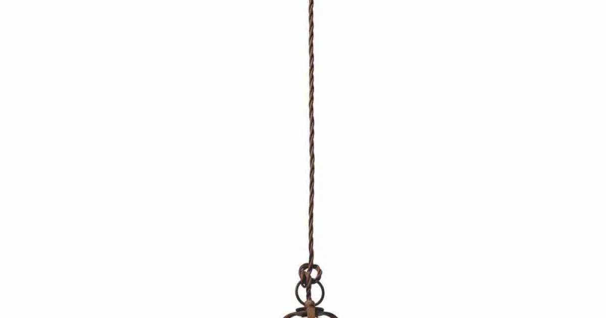 Lampada a sospensione vintage in ceramica e metallo Janice Ferroluce
