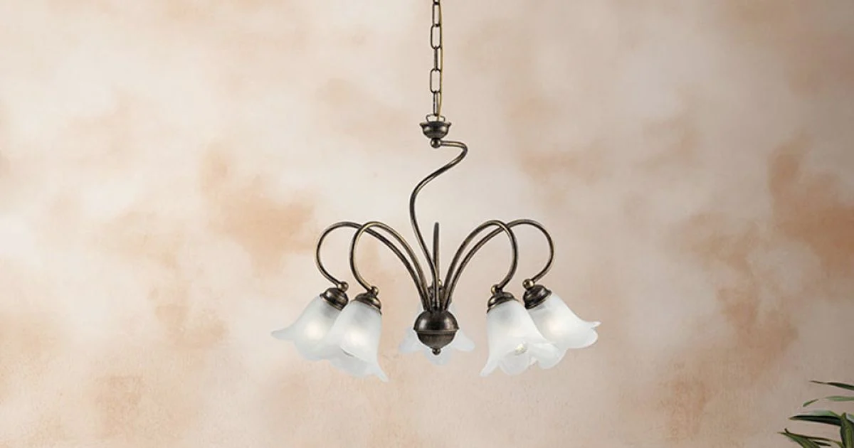 Lampada artigianale e metallo per ambienti raffinati Made in Italy– Cometa