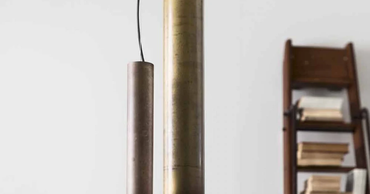 Lampada cilindrica a sospensione Ø8 Girasoli Il Fanale, made in Italy