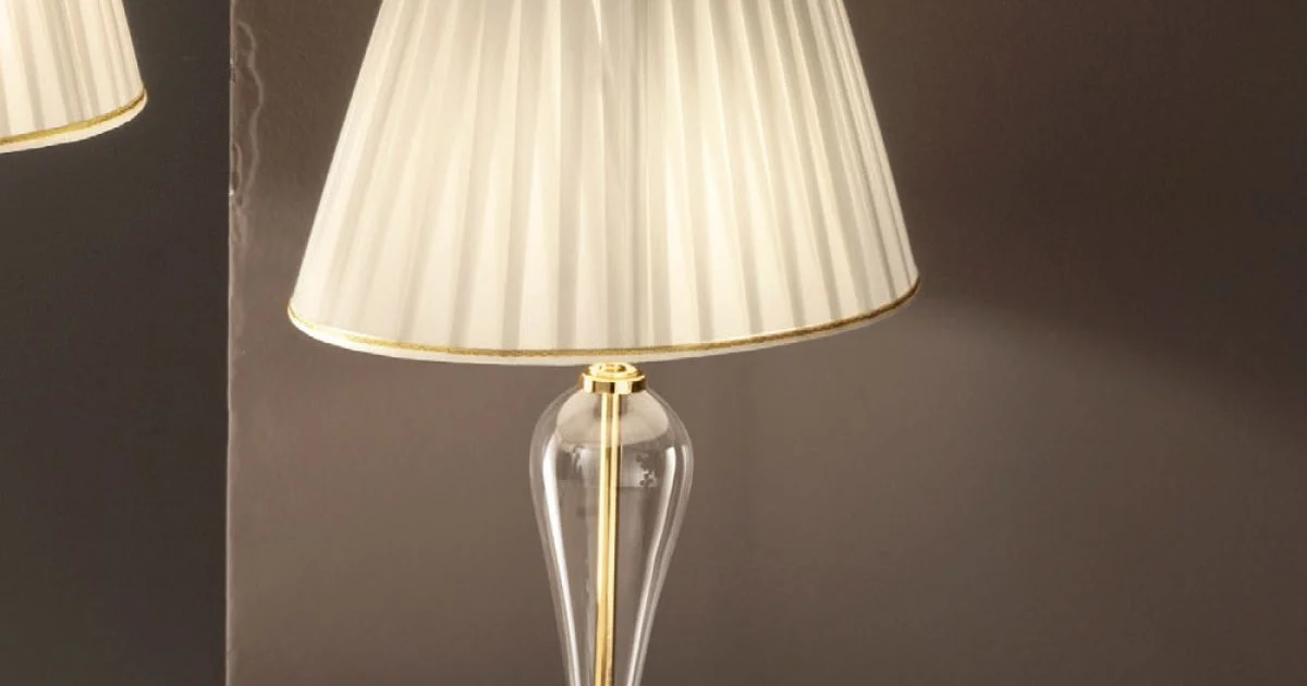 Lampada da Appoggio Classica in Vetro Italiano Fatto a Mano - Rapallo