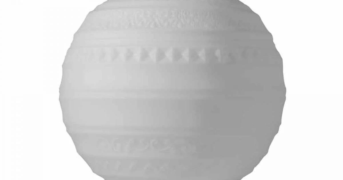 Lampada da Appoggio in Vetro Satinato Bianco e Metallo Design Moderno - Morse