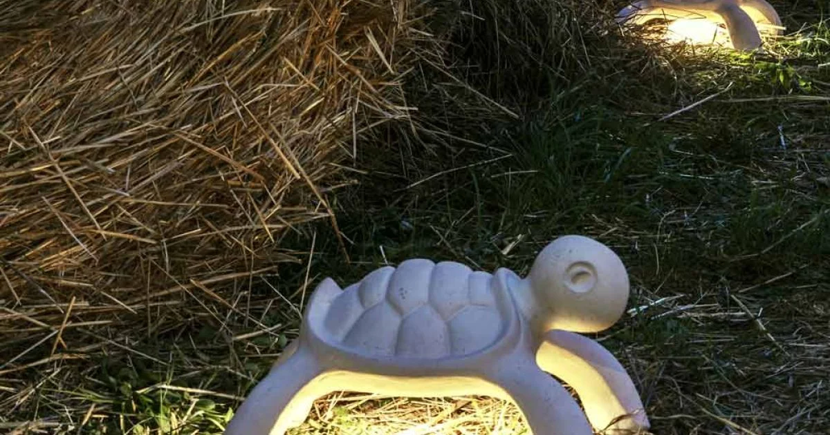 Lampada da Esterno Ricaricabile e Dimmerabile al Tocco - Tartaruga