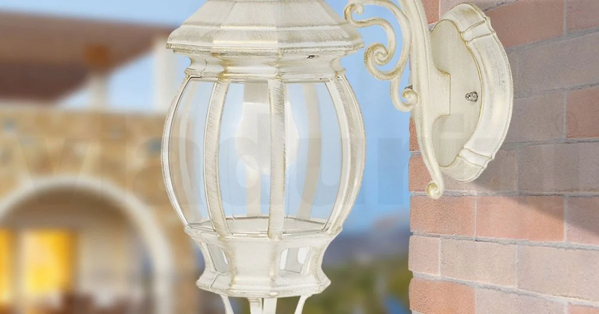 Lampada da Esterno Stile Vintage in Alluminio Bianco Made in Italy - Dodo